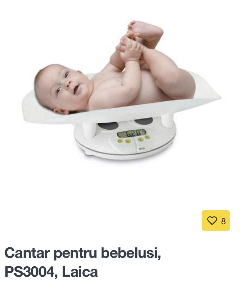 Vand cantar bebe/copil pana la 20kg- laica