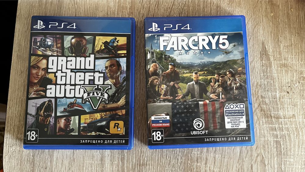 Диски на PS4 абсолютно новые