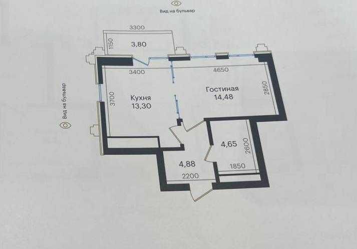 V712 ПРОДАЕТСЯ квартира ЖК Mirabad Avenue Golden House 2/5/11 40,65м2