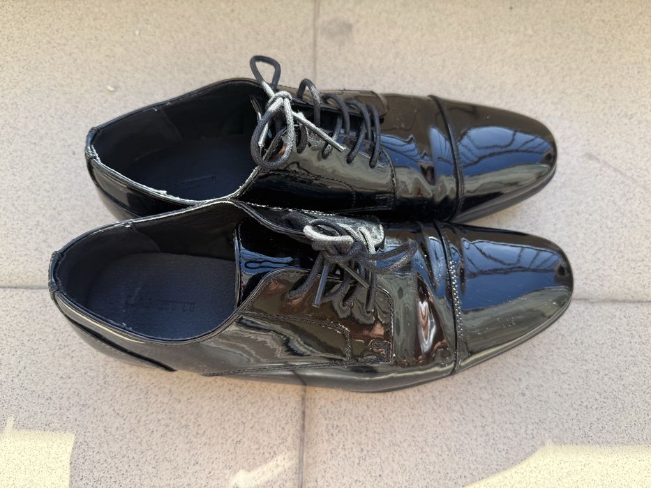 Мъжки лачени обувки Lanetti номер 42