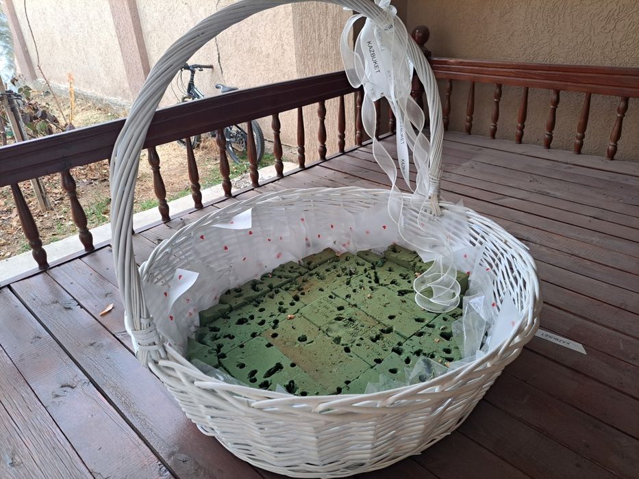 Корзина плетёная. Большая. Для цветов