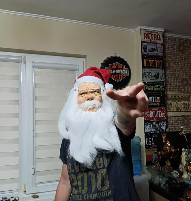 Дядо Коледа латексова маска