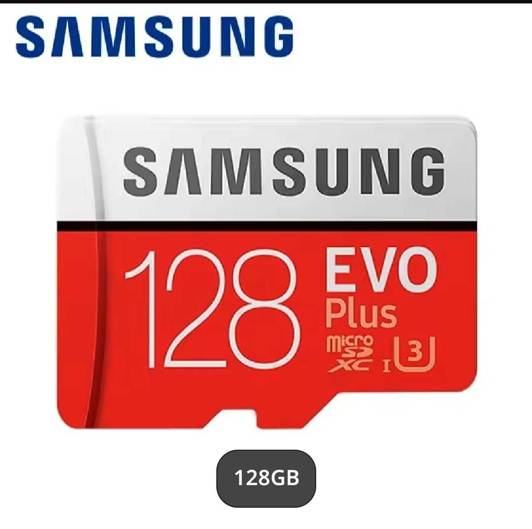 Оригинална SD мемори/памет/  карта Samsung 128gb
плюс мемори адаптер