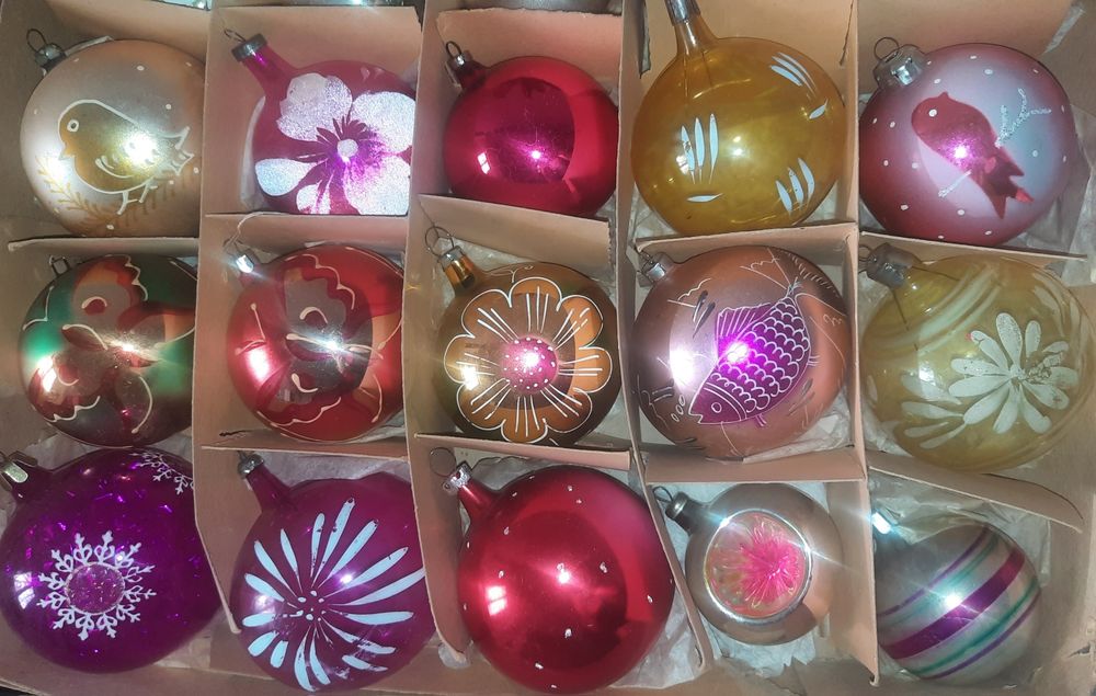 Набор  советских ёлочных игрушек