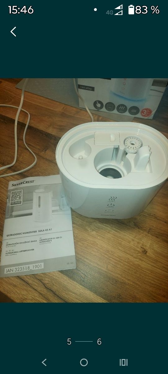 Umidificator de aer cu ultrasunete,difuzor de parfum, filtru ioni argi