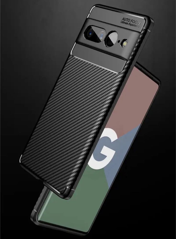 Google Pixel 8 Pro - Husa Silicon Autofocus Carbon Case Neagra