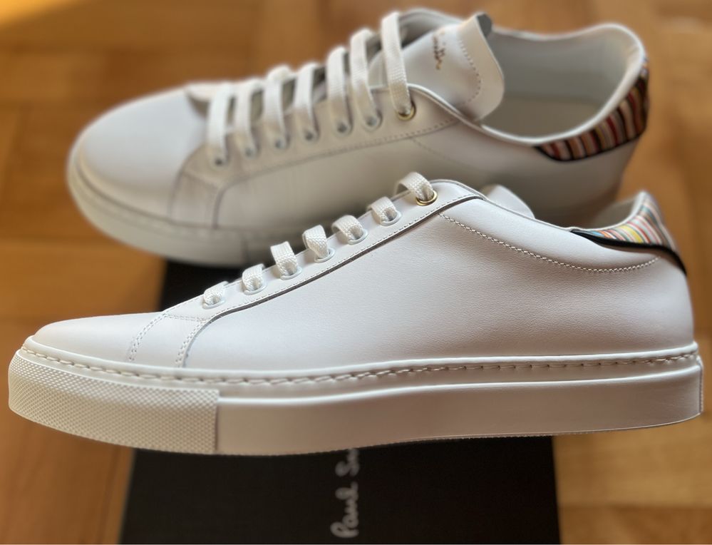 Чисто нови мъжки оригинални сникърси Paul Smith. Естествена кожа.