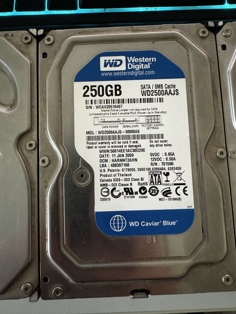 Hard Diskuri PC 250GB / 500GB /640 GB 3.5" WD / Seagate