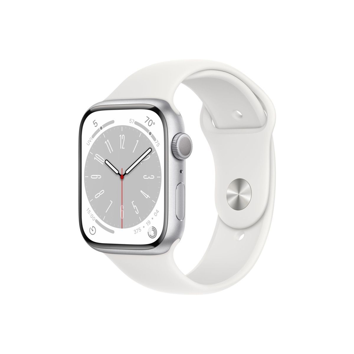 Apple Watch Serie 8 Silver Aluminium Case, 45 mm