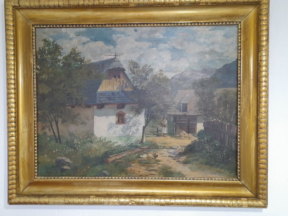 Vând tablou vechi pictura în ulei