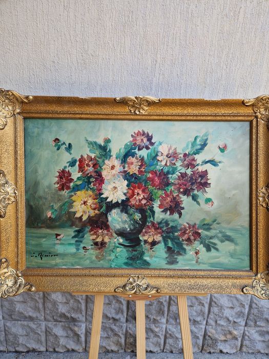 Натюрморт огромен платно масло автор рамка