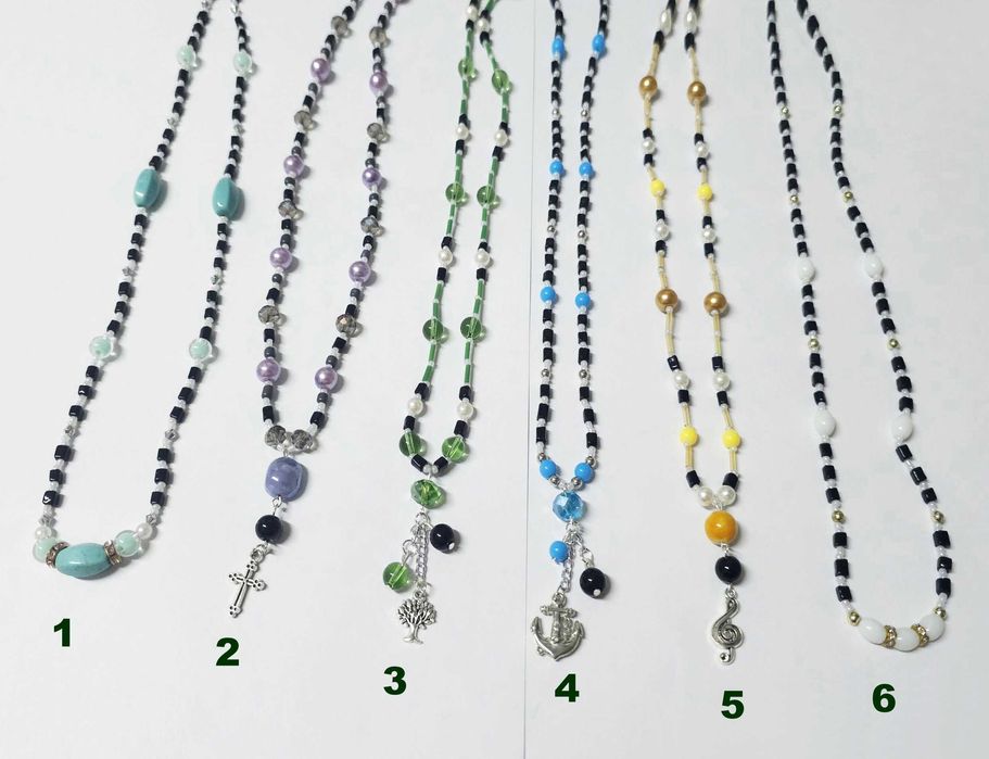 Coliere barbati handmade pandantive cruci scoici, multe modele, culori