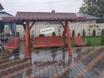 Balansoar lemn  cu 2 leagăne  copii