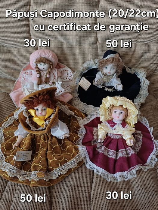 Păpuși porțelan Capodimonte