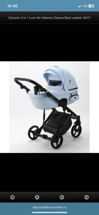Cărucior 3 în 1 Adamex Lumi Air