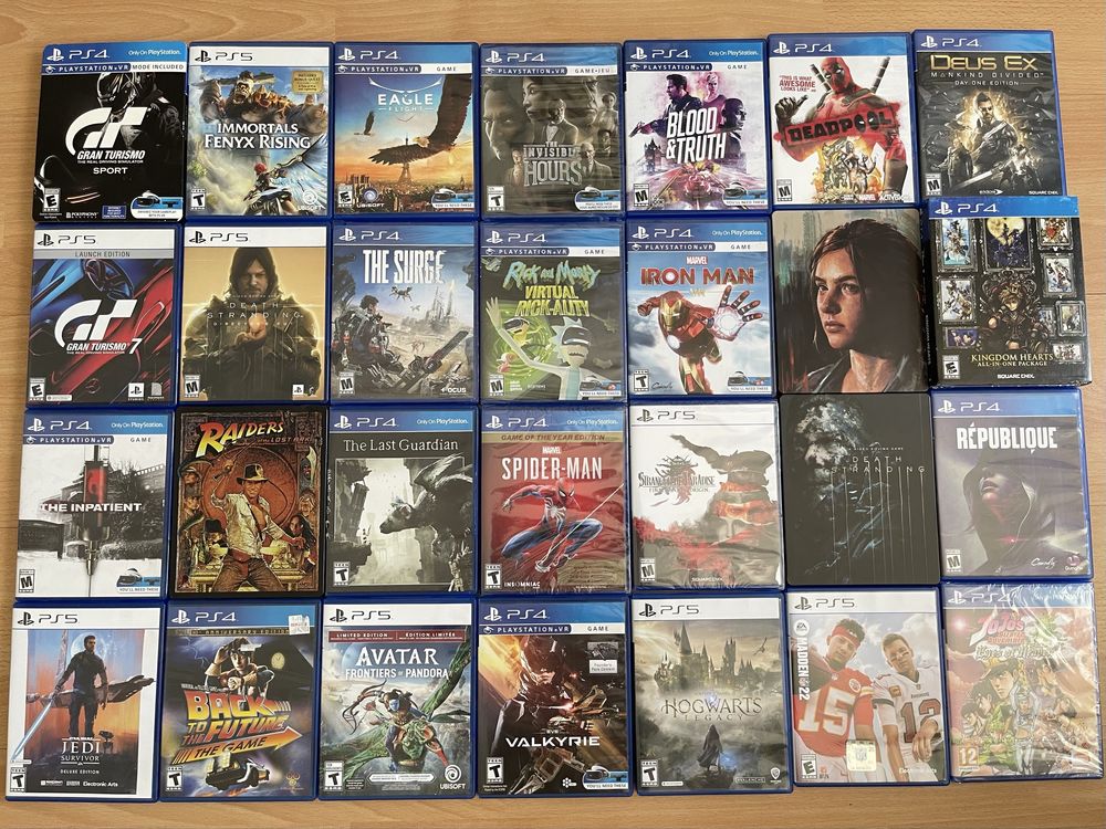 PS4/PS5 игри – над 100 заглавия! Продавам поотделно или на едро