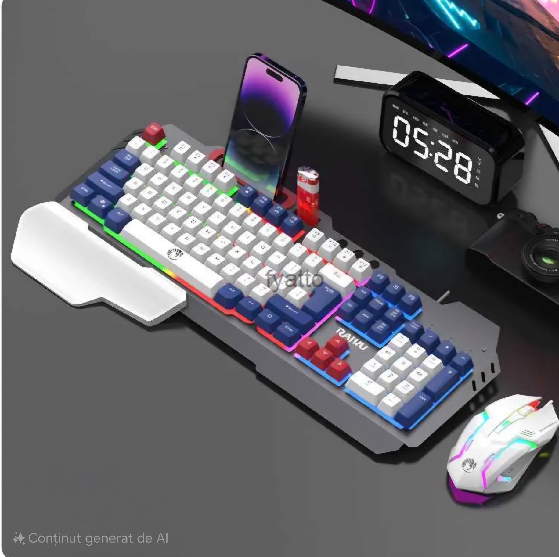 Tastatură mecanică plus Mouse Gaming