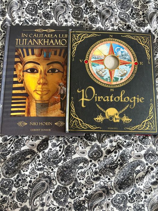 Carti de istorie Tutankamon si Piratologia 3d,oregami