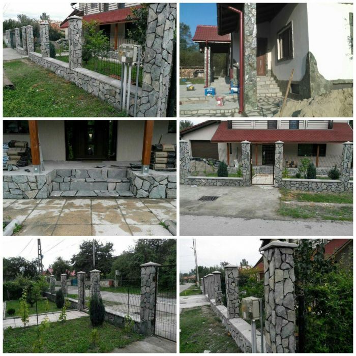 Vand piatra pavat placat exterior interior Grecia