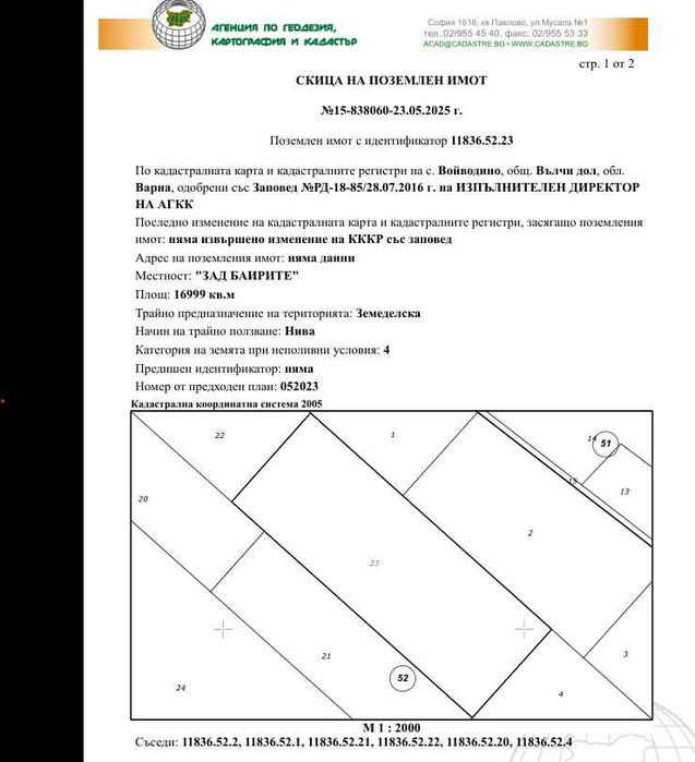 Земеделска земя от директен продавач