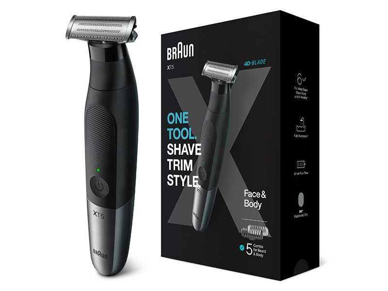 НОВИ! Тример за брада цяло тяло Braun XT5100 Face and Body