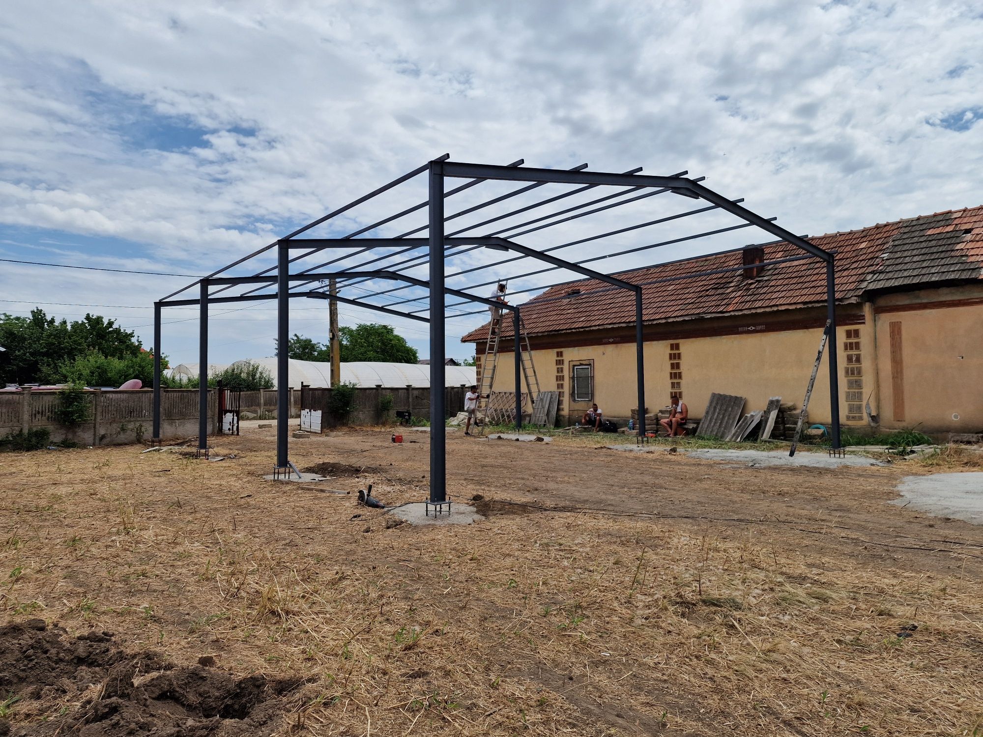 Stoc Structura hala metalica doar scheletul nou complet 210mp 10m desc