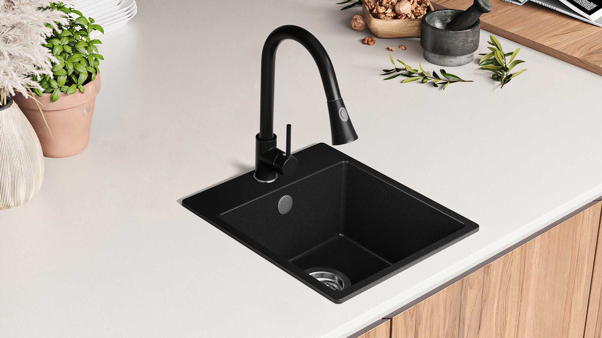 Оферта Кухненска Мивка от гранит модел Рига Easy 380 x 440 mm