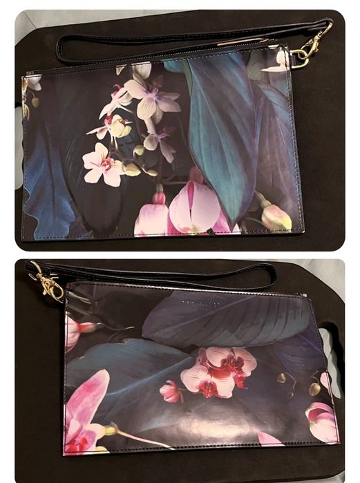 Летни Обувки Ted Baker 38-39 флорал с висок ток