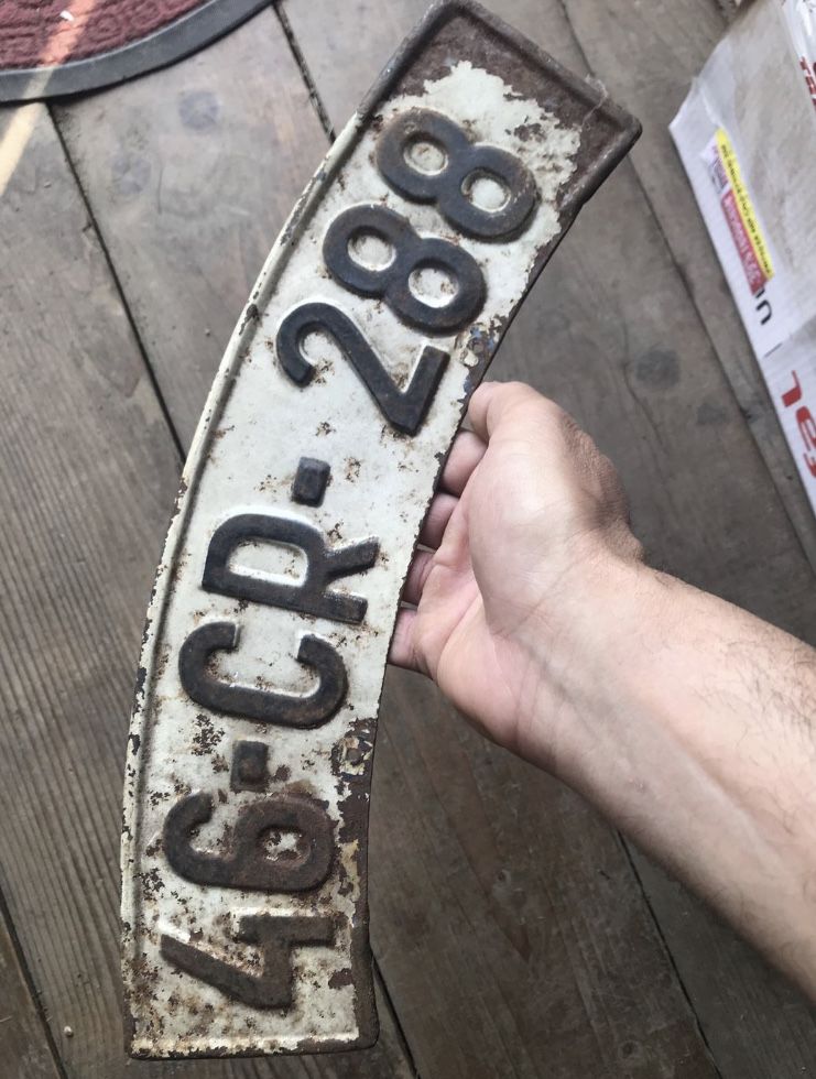 Placuta veche numar moto