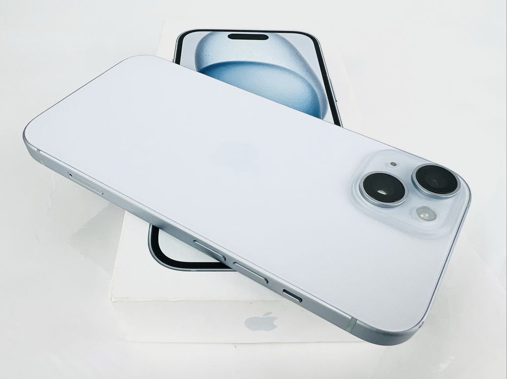 Apple iPhone 15 128GB Blue 100% Батерия! Гаранция!