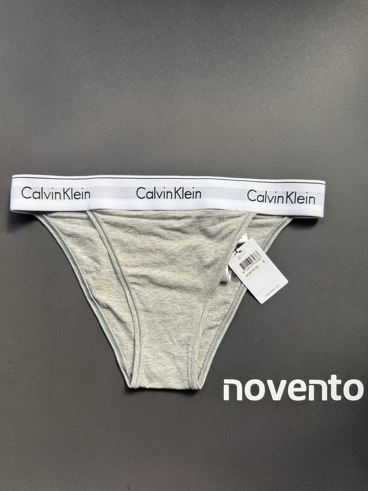 Сив и опанжев сутиен с меки чашки Calvin Klein /L/