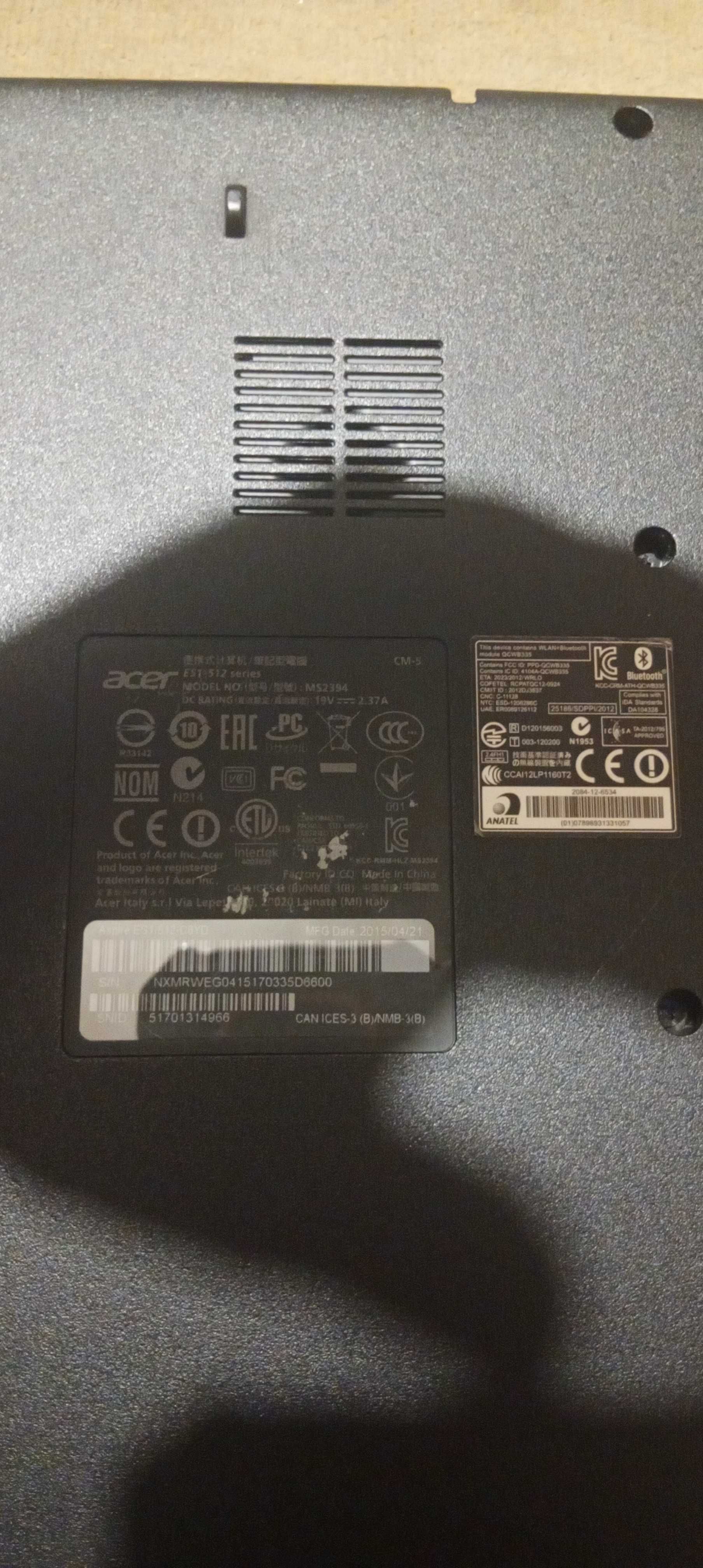 Лаптоп acer aspire E 15 Start