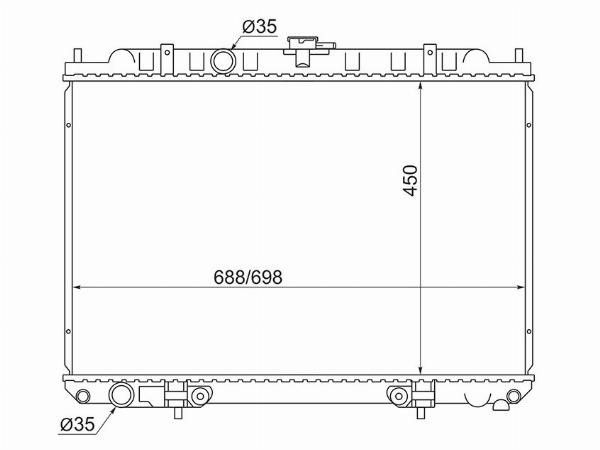 Радиатор Nissan X-trail
