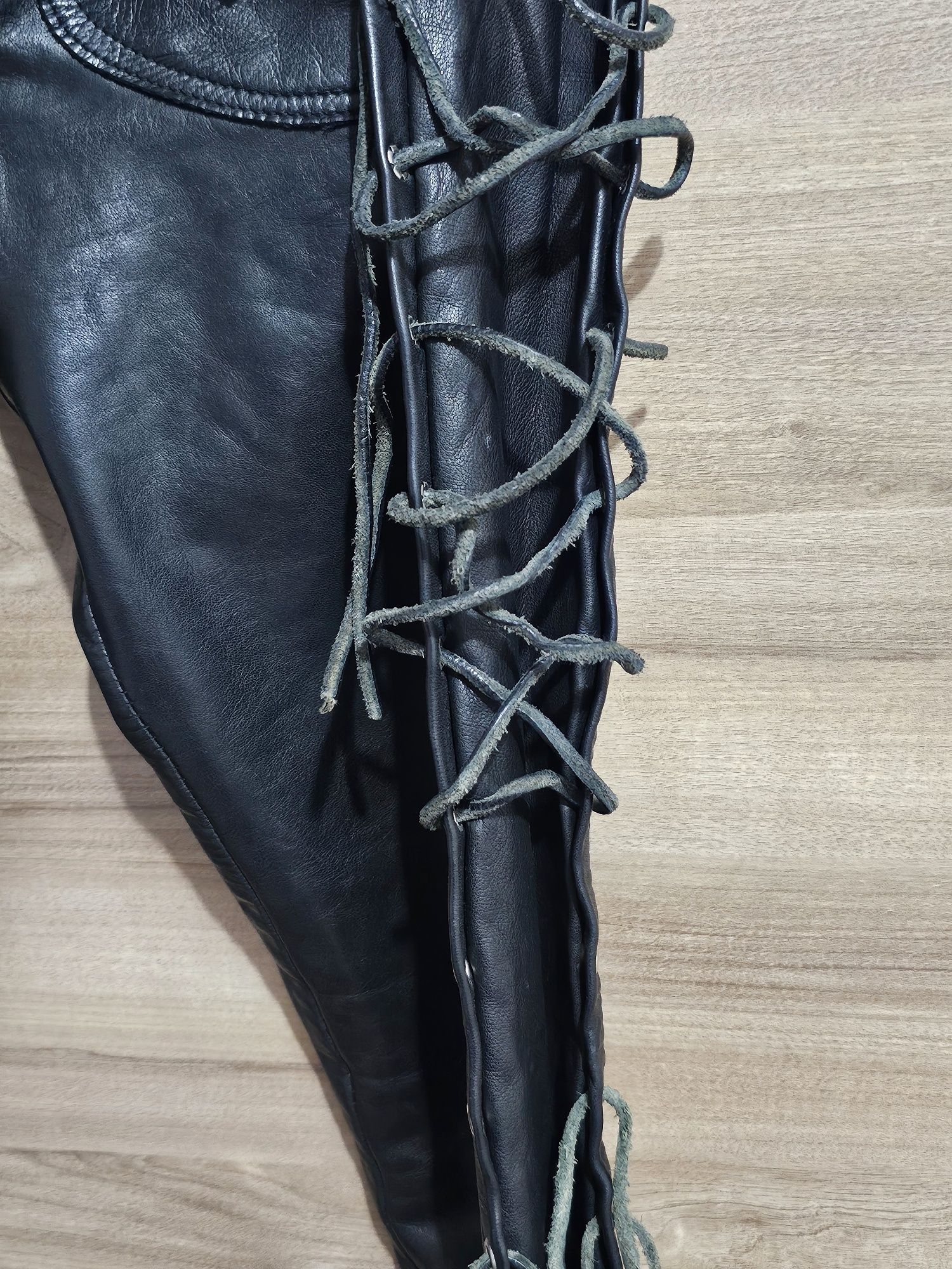 Pantalon din piele, masura S reglabil M