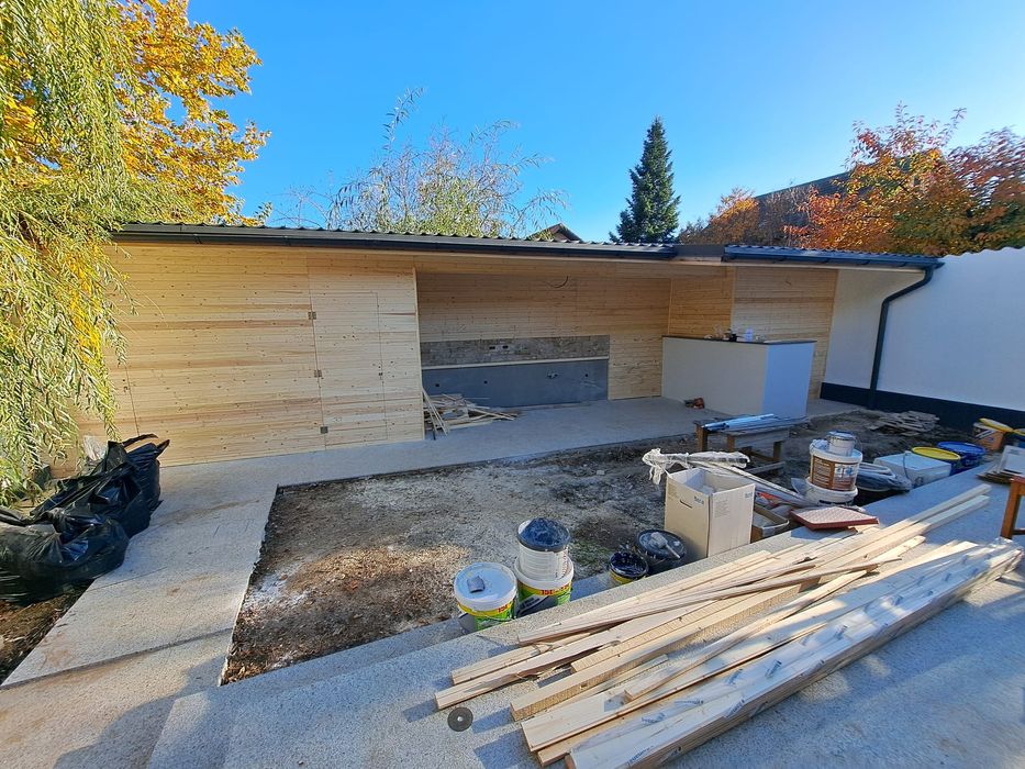 Terasa , foisor , casuta de gradina , magazie , lambriu, placari lemn