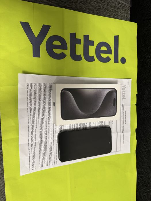 КАТО НОВ 256GB iPhone 15 Pro Yettel Гаранция 2026 Black / Черен