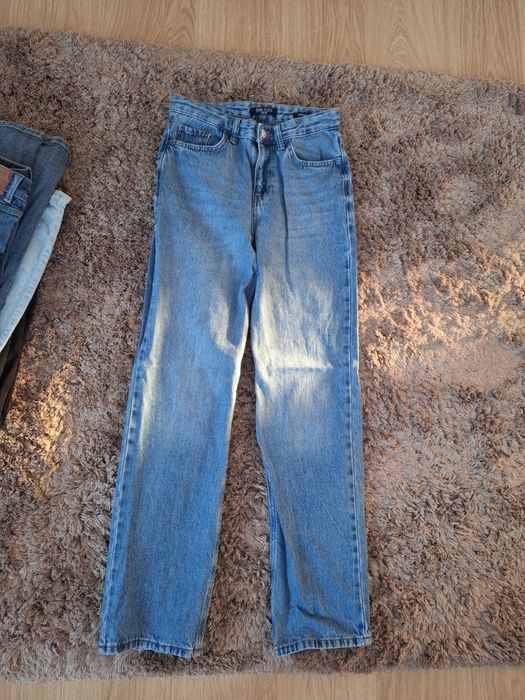 Blugi albastri drepti C&A, Lc Waikiki, H&M, marimea 36, aproape noi