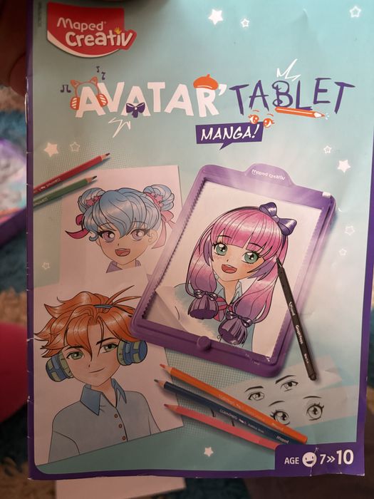 Mini tableta copii/Set Creativ Lumi Board Maped