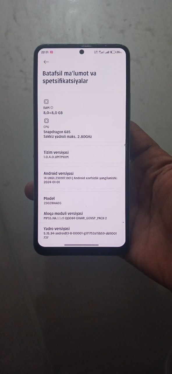 Redmi not 12 sotiladi