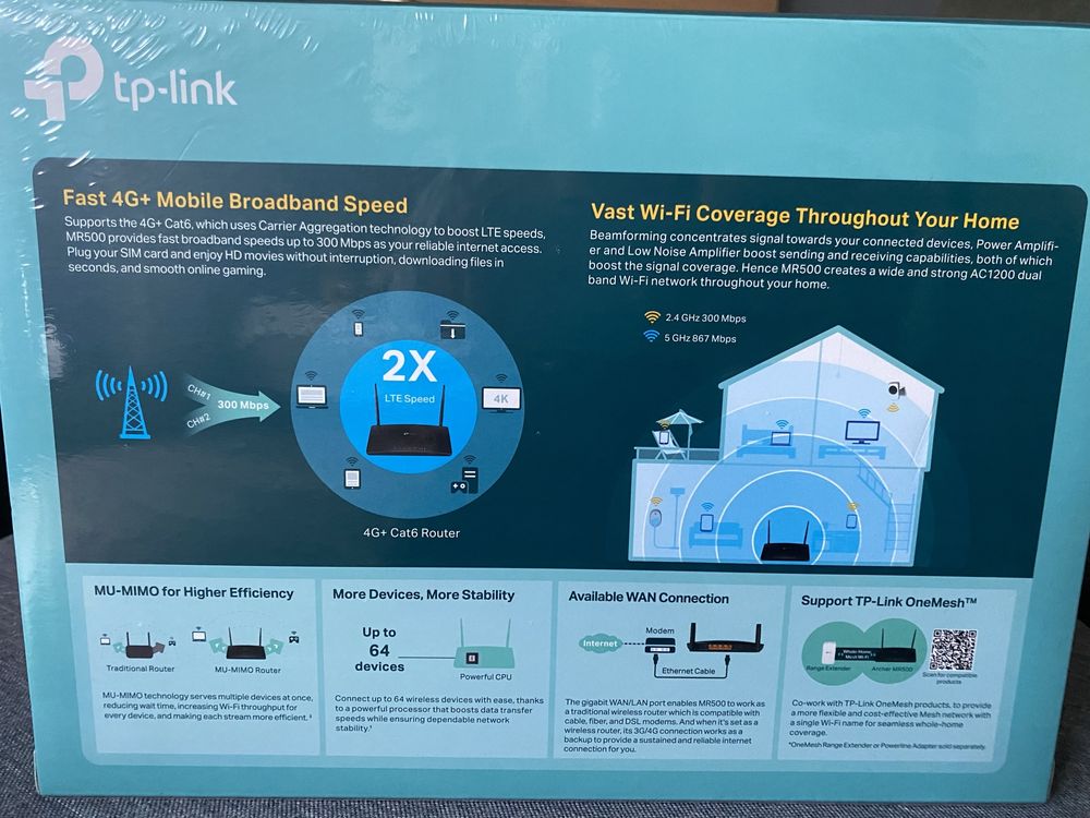 Router TP-LINK Archer MR500 4G+