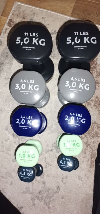 Set Gantere Decathlon  fitness noi