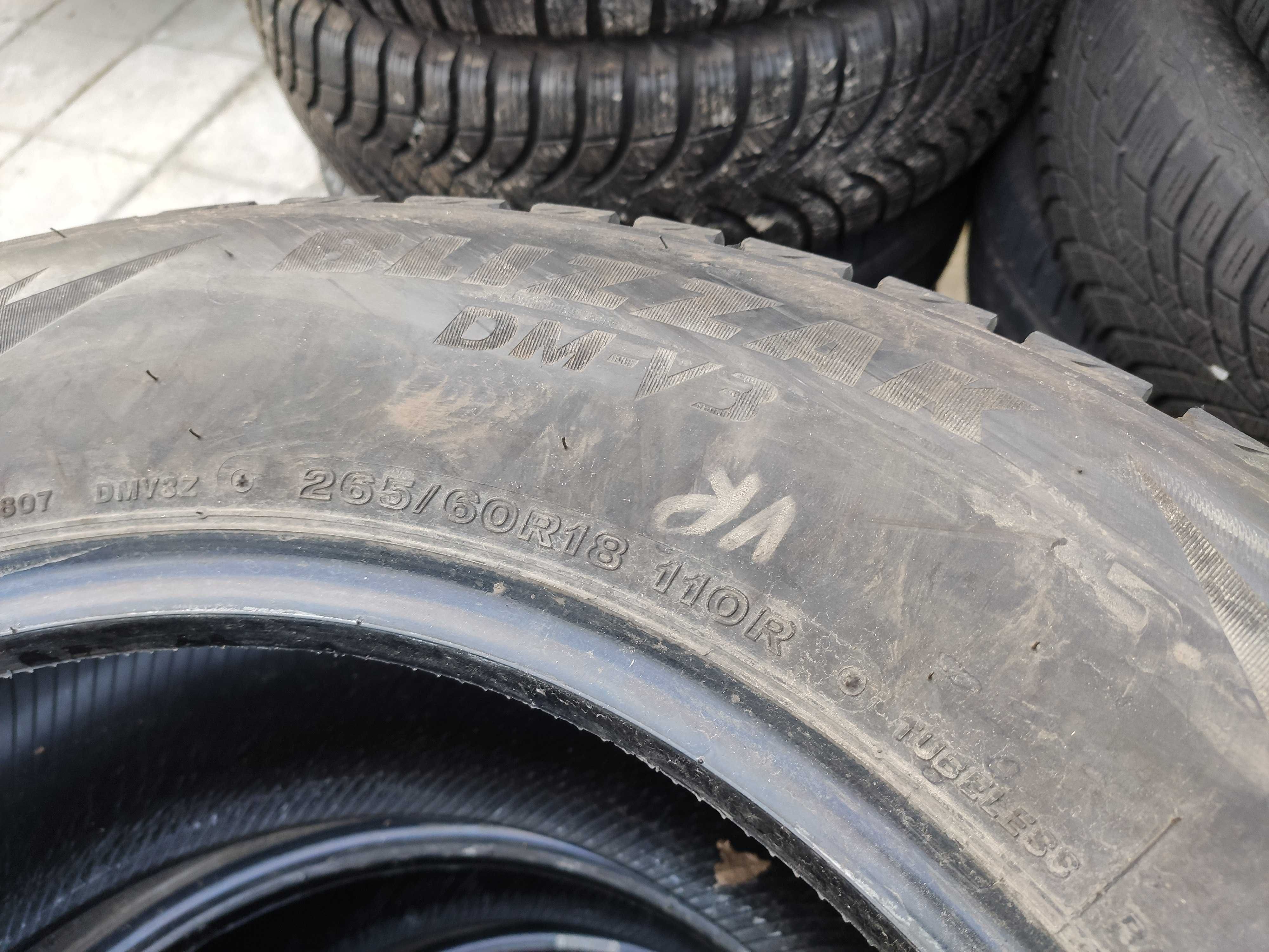 4бр Зимни Гуми 265 60 18 - Bridgestone - DOT 2022