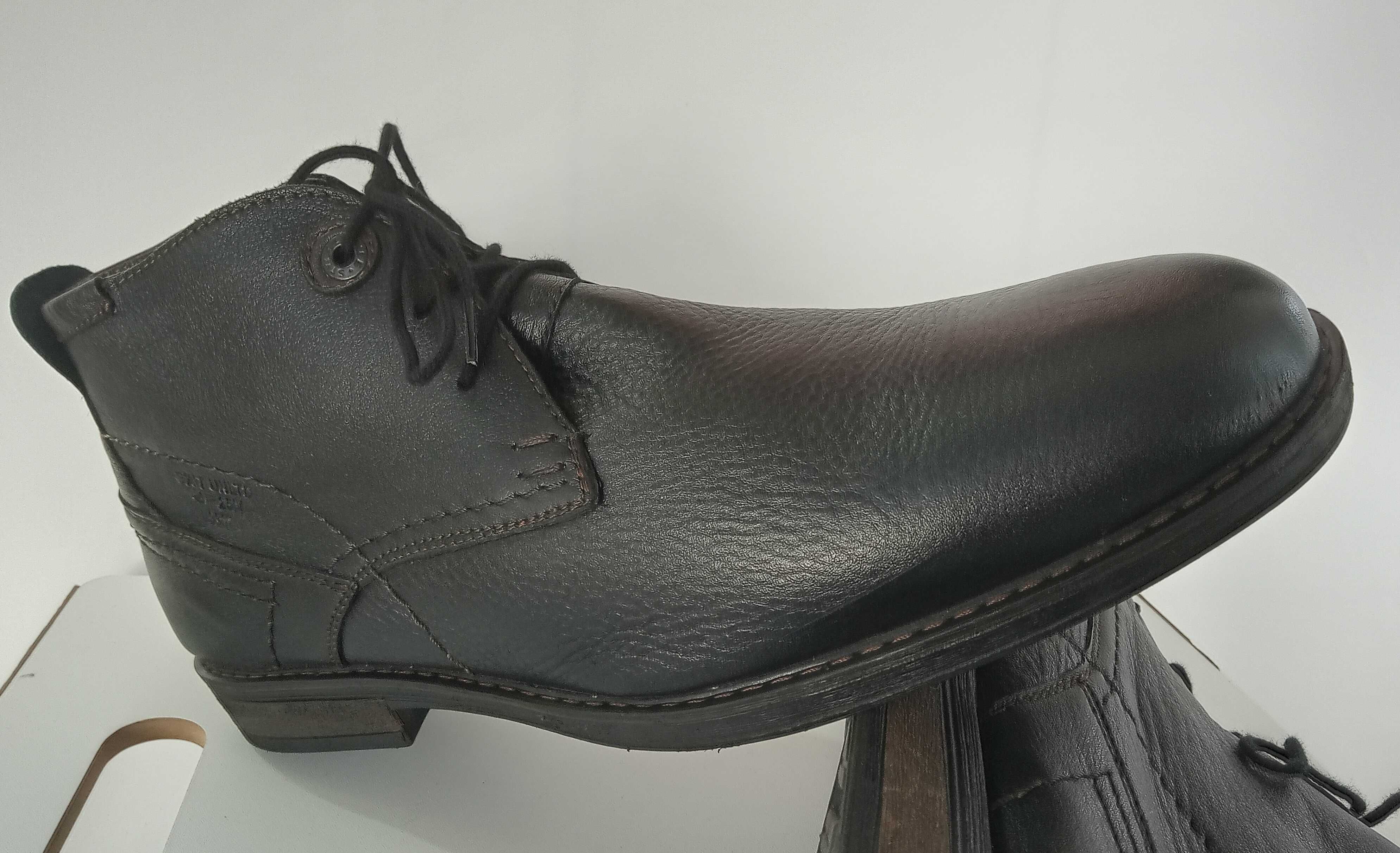 Ghete ankle plain toe premium Cat Italy 45 piele naturala