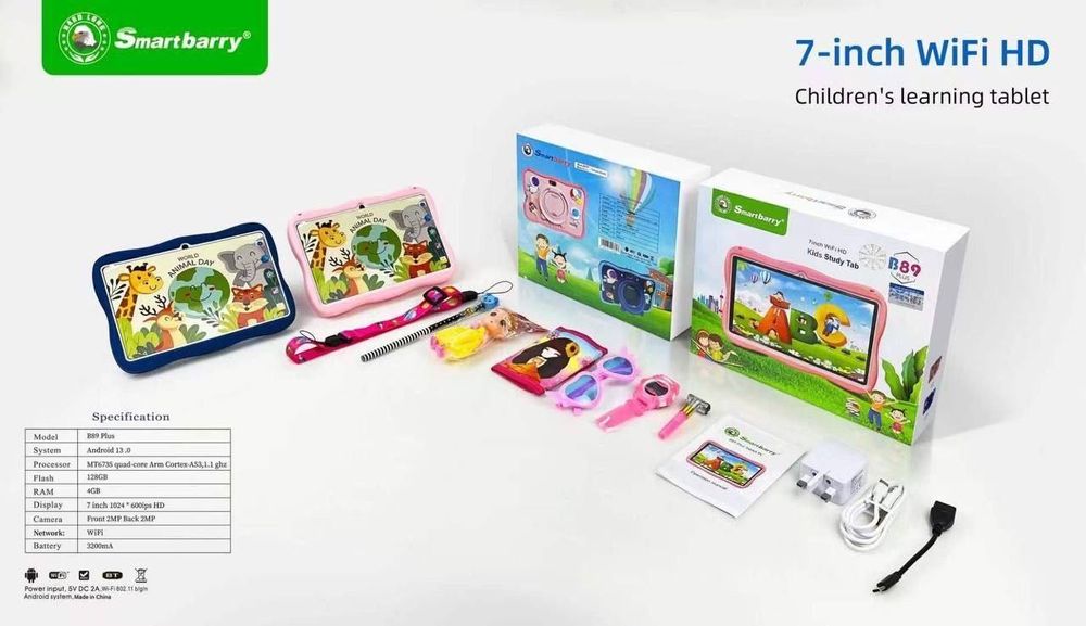Детский планшет smart Barry , подарок для детей