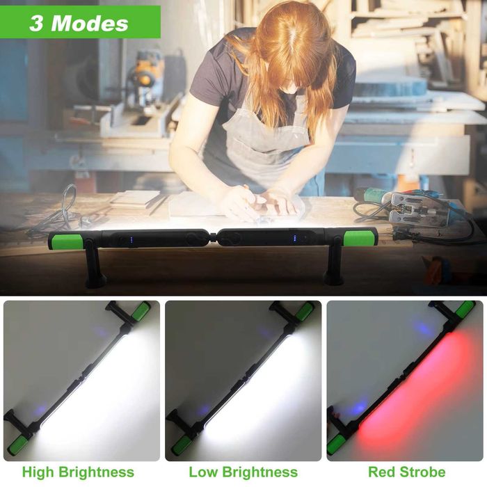 Lampa de lucru atelier, portabila, lampa lucru santier, camping1400 lm