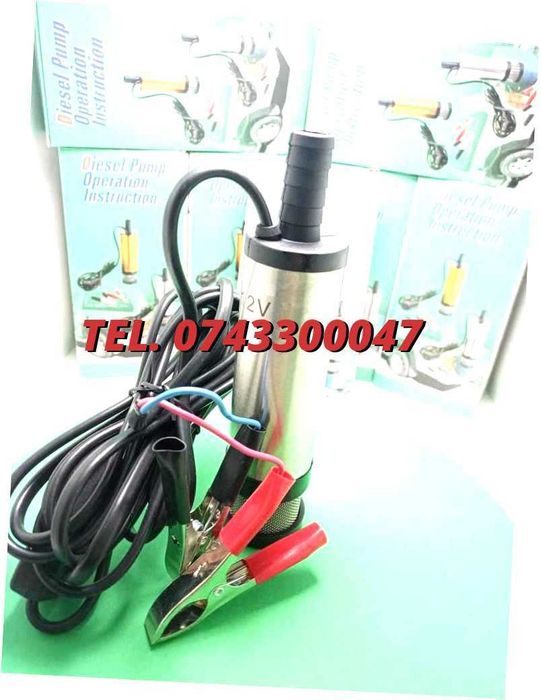Pompa Transfer Lichid Submersibila Electrica 12v rot 8500min