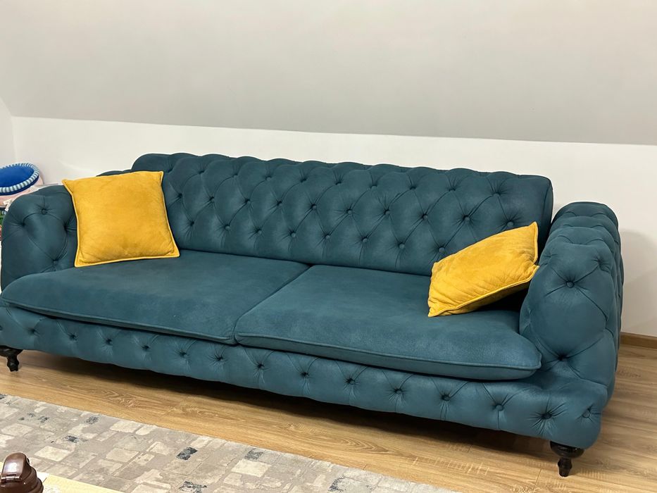 Canapea Chesterfield blue Tosca Italy
