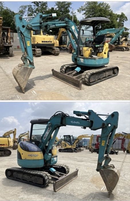 Мини экскаваторы из Японии.  Рабочий вес от 1.5 до 3 тонн