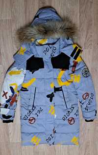 Продается зимняя куртка на девочку 9-11 лет 15000 тг.
