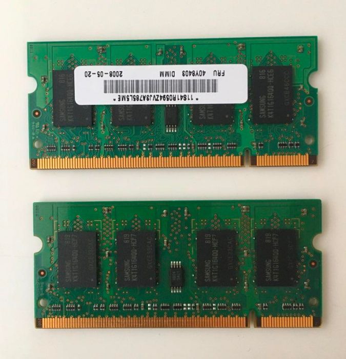 Memorii RAM DDR2 Samsung laptop 2x1Gb